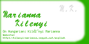 marianna kilenyi business card